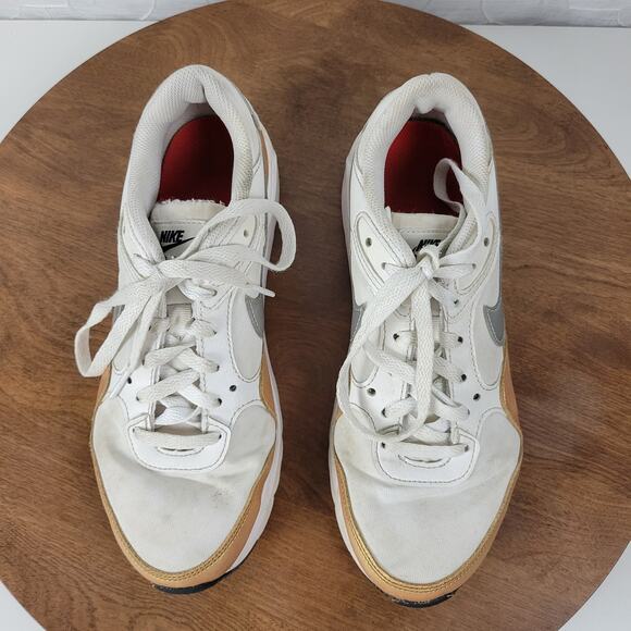 Nike Air Max SC Women's 8 White Metallic Marathon Running Lightweight CW4554-107 - Picture 9 of 13